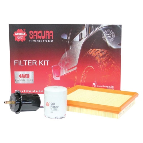 Sakura Filter Kit Oil Air Fuel Mazda B2600 Bravo UNY06 G6