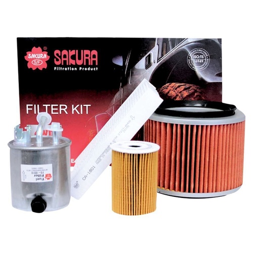 Sakura Filter Kit Oil Air Fuel Nissan Patrol GU Y61 ZD30