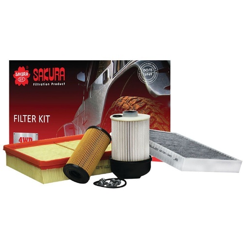 Sakura Filter Kit Oil Air Fuel Nissan Navara D23 NP300