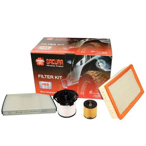 Sakura Filter Kit Oil Air Fuel Ford Transit VM VO - Cartridge Oil Filter
