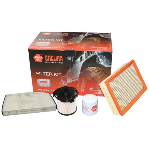 Sakura Filter Kit Oil Air Fuel Ford Transit VM VO - Spin On Oil Filter