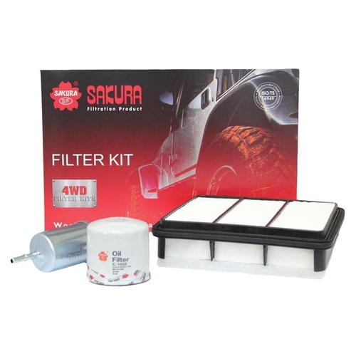 Sakura Filter Kit Oil Air Fuel Holden Rodeo RA 6VE1