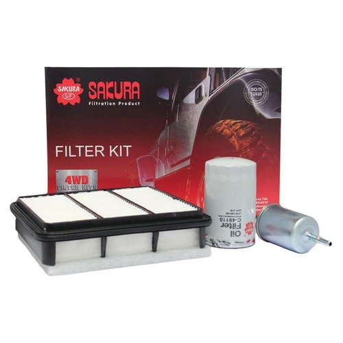 Sakura Filter Kit Oil Air Fuel Holden Rodeo RA LCA