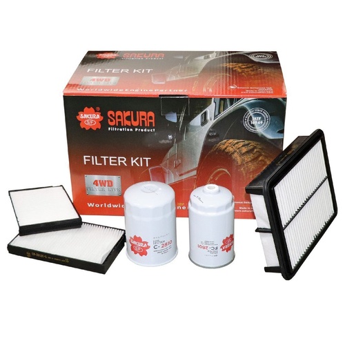 Sakura Filter Kit Oil Air Fuel Hyundai iLoad TQ D4CB