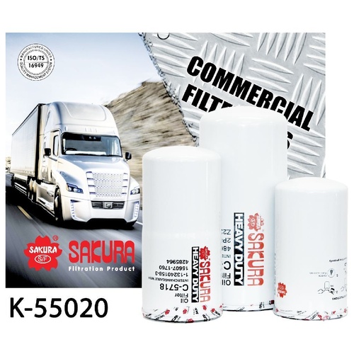 Sakura Truck Filter Kit Caterpillar C10 C12