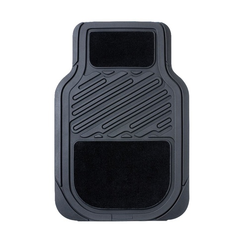 Roadgear Set 4 Universal Rubber/ Carpet Mats Winton Fnt/Rear Black