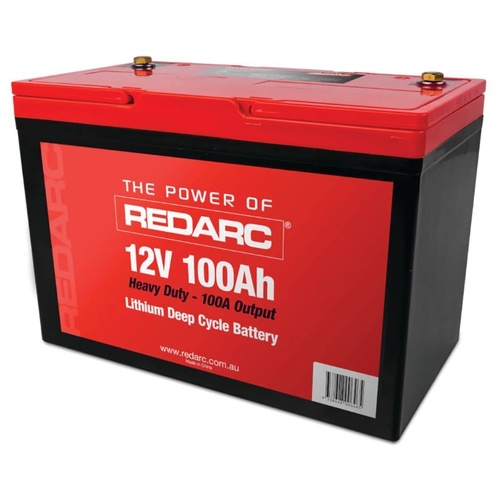 Redarc 12V 100Ah Lithium Deep Cycle Battery (Heavy Duty)