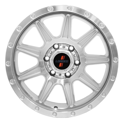 Loaded Wheels 17X9 6/139.7 18P 106.1 Loaded Gunbarrel Silver 1675Kg