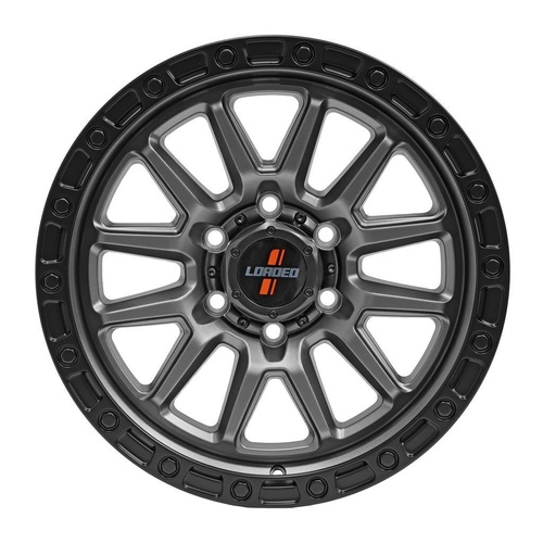 Loaded Wheels 17X8.5 6/139.7 5P 106.1 Loaded Stockton Grey/Black1675Kg