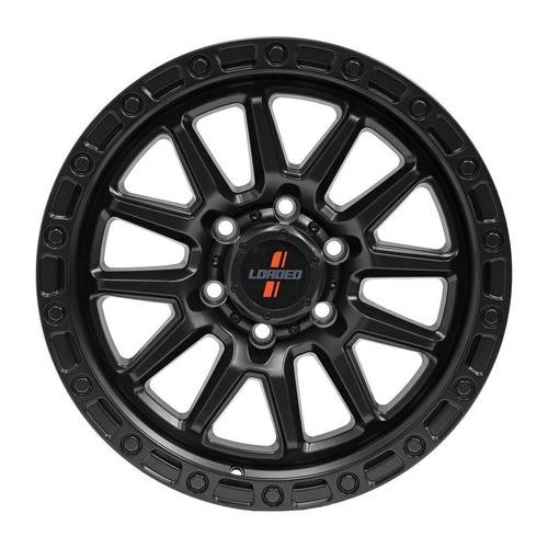 Loaded Wheels 17X9 6/139.7 18P 106.1 Loaded Stockton Satin Black 1675Kg