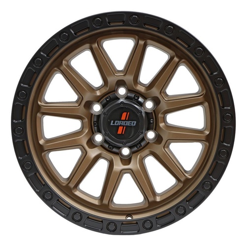Loaded Wheels 17X9 6/139.7 30P 106.1 Loaded Stockton Bronze/Black 1675Kg