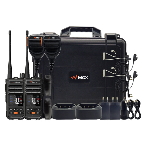 MGX H5-2TP Twin Pack 5W IP67 UHF/LMR Hybrid Handheld Radios