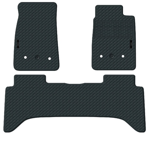 Sperling Rubber Floor Mats Front & Rear Set Isuzu D-Max 07/2020>