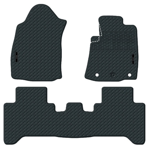 Sperling Rubber Floor Mats Front & Rear Set Toyota Hilux 07/2015  Current