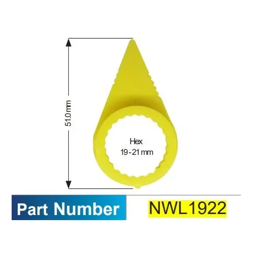 Nice Products Yellow Wheel Nut Indicator 19–21mm – Pack of 100