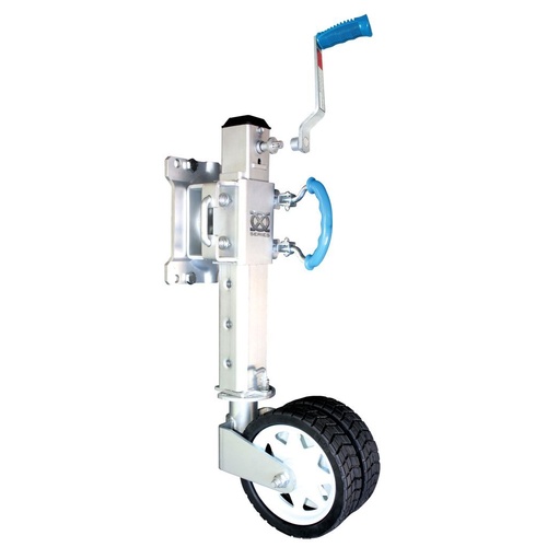 ARK Extreme Off-Road Jockey Wheel 750Kg Rated Adjustable Height Dual Wheels Display Pack