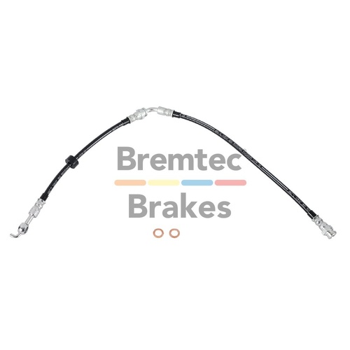 Bremtec Evolve P4X BRaided Hose RHf Ford Ranger Px3 4X2 09/2018- 0