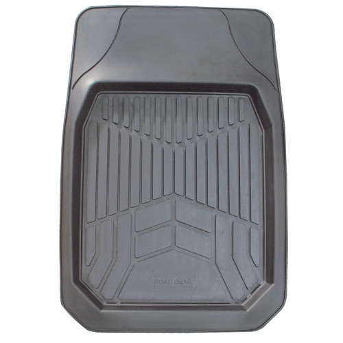 Roadgear Set 2 Universal Hd Rubber Mat 4Wd Outback Deep Grey Front