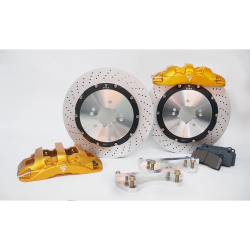 Stolz 6 Piston 350mm Gold Stolz Upg 200 Series LandcruiserFrontSfz Big Brake Upgrade