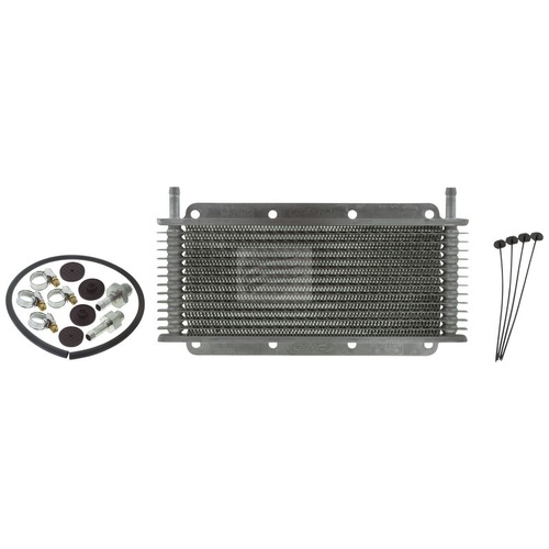 PWR Universal Transmission Oil Cooler 280X110X19 With 3/8 Barb Fittings