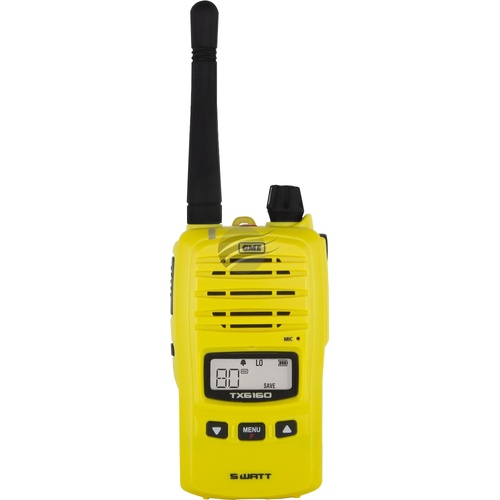 GME 5 Watt 80 Channel Compact Hand Held UHF CB Radio Yellow