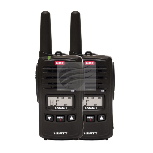 GME 1 Watt 80 Channel Compact Hand Held UHF CB Radio