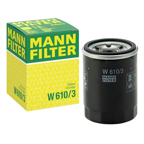 Mann W 610/3 Oil Filter Multi-Fit for Cars, 4WDs, Machinery & More