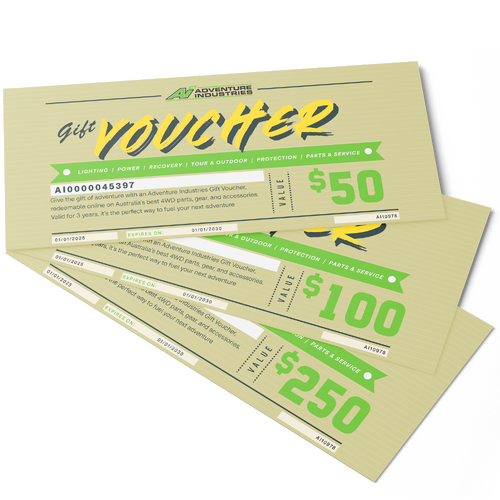 Adventure Industries Gift Vouchers $25-$500